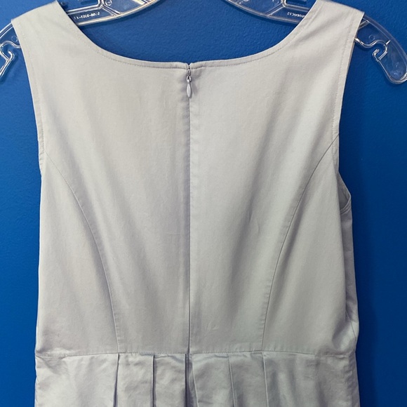 ANN TAYLOR Light Blue Cotton Sleeveless Dress Sz 4 - Picture 7 of 13